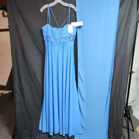 white christmas dresses Long Prom Dress Accented with Jewel